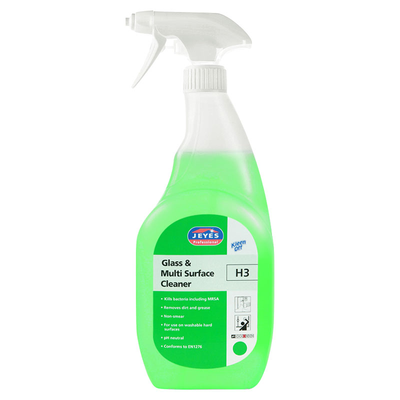 Jeyes H3 Glass & Multi Surface Cleaner 750ml (Case/6)