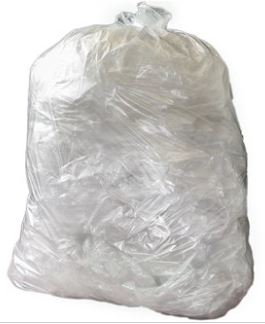 NHS Clear Waste Bag 90L 753x920mm (6 Rolls x75)