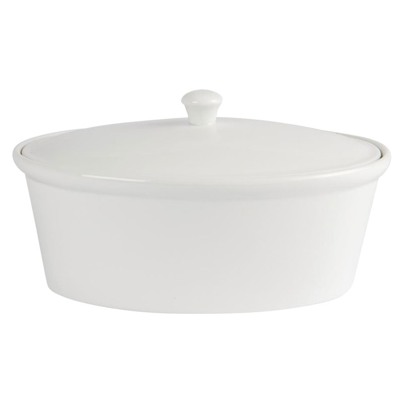 Olympia Whiteware Oval Casserole Dish 3.2Ltr
