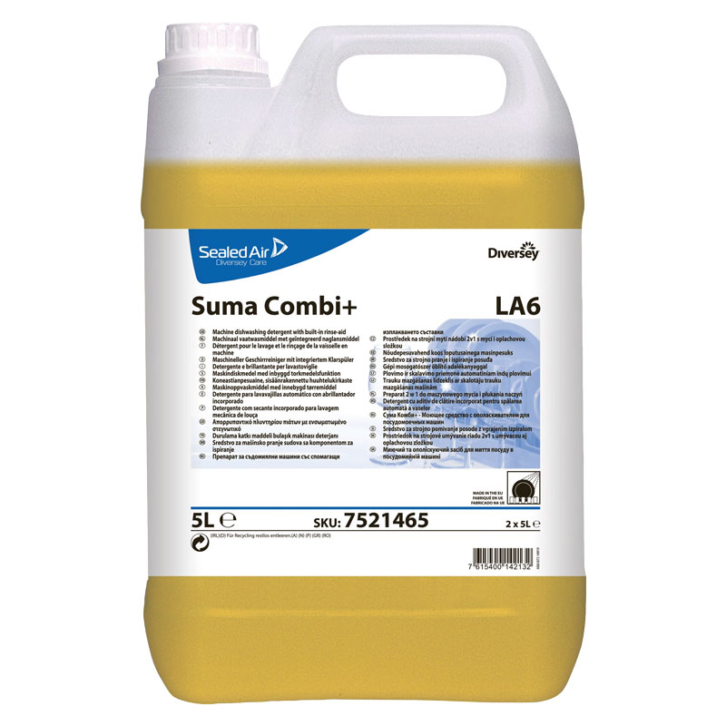Suma Combi+ LA6 Detergent & Rinse Aid 5L (Case/2)
