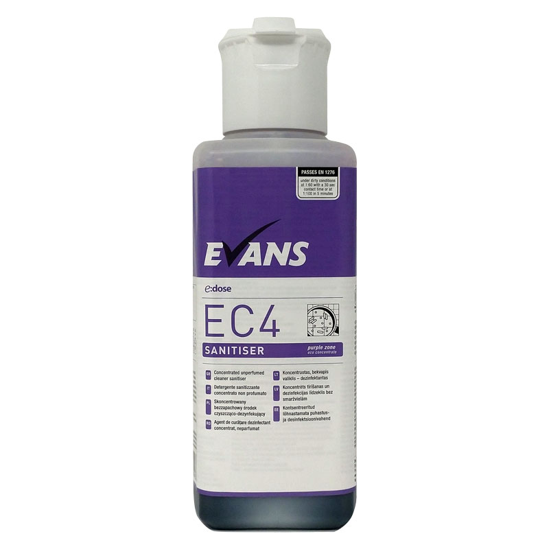 Evans EC4 Sanitiser 1L (Case/4)
