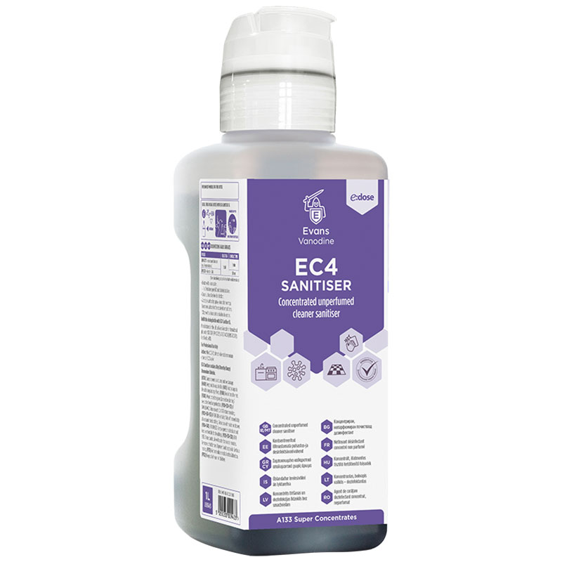 Evans EC4 Sanitiser 1L (Case/4)