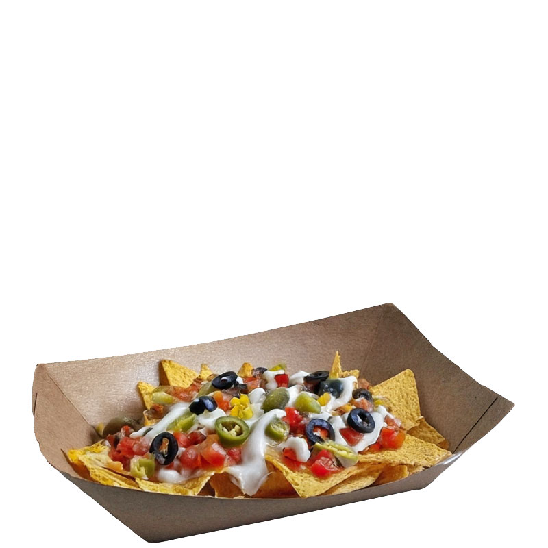 EcoCraft 3lb Brown Food Tray (Case/500)