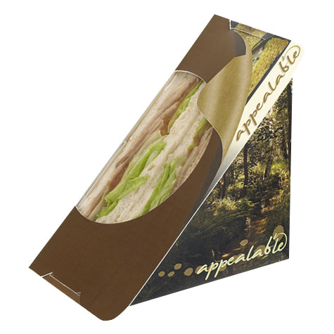 Peel & Seal Sandwich Wedge 'Woodland' Design (Case/500)