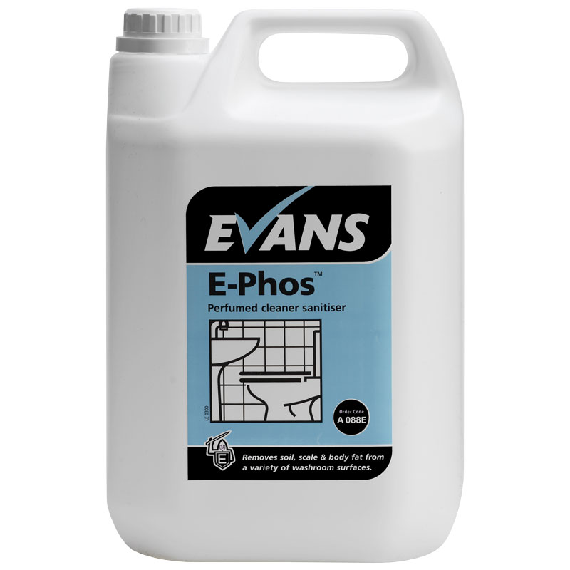 Evans E-Phos Cleaner Sanitiser 5L (Case/2)