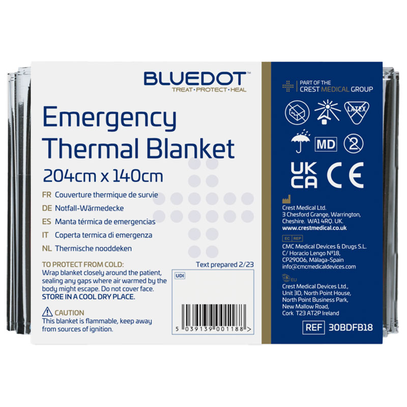 Adult Emergency Thermal Blanket 204x140cm