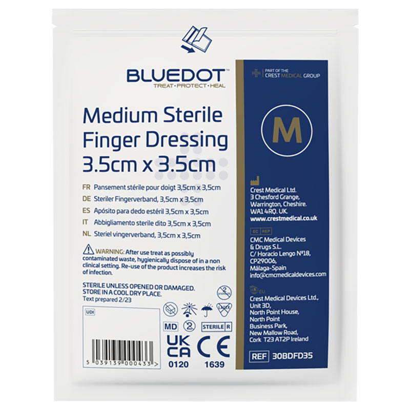 Medium Sterile Finger Dressing 3.5x3.5cm