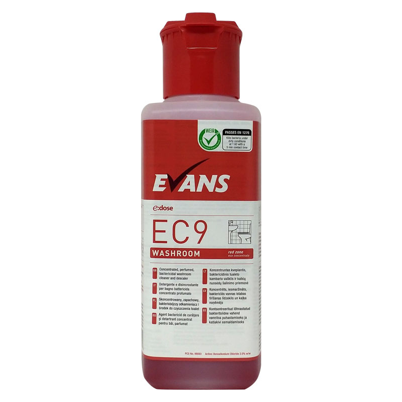 Evans EC9 Washroom Cleaner 1L (Case/4)