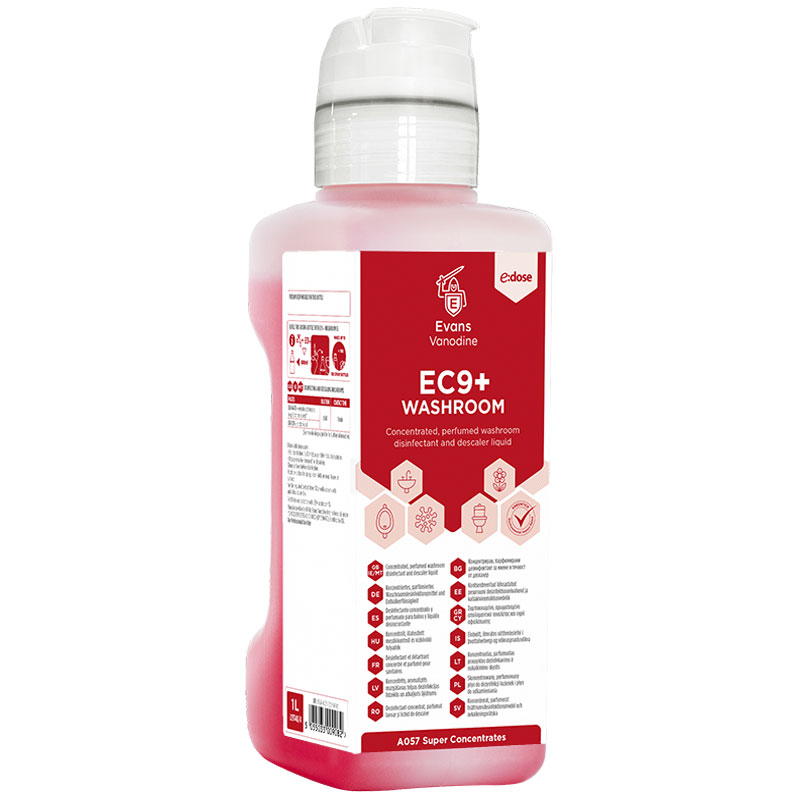 Evans EC9+ Washroom Cleaner 1L (Case/4)