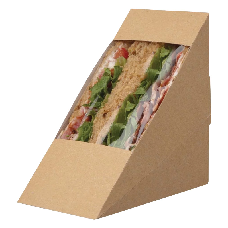 Brown Kraft Deepfill Sandwich Wedge (Case/500)