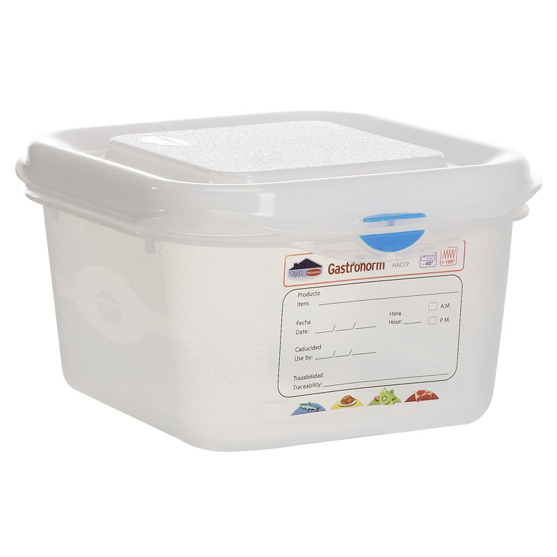 Gastronorm Storage Container 1/6 Size 100mm Depth (Case/6)
