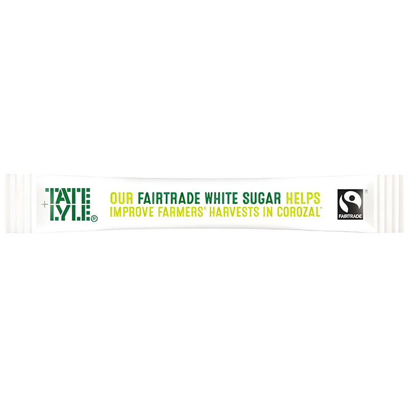 Fairtrade White Sugar Sticks (Case/1,000)