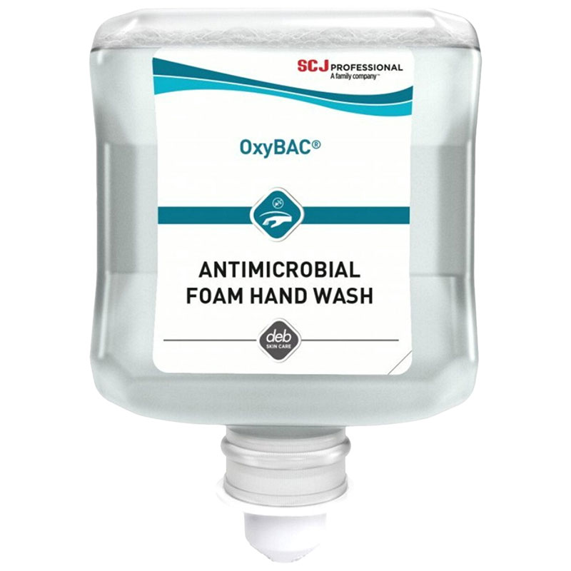 Deb OxyBAC Antibacterial Foam Hand Wash 1L (Case/6)