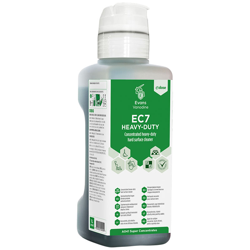 Evans EC7 Heavy Duty Hard Surface Cleaner 1L (Case/4)