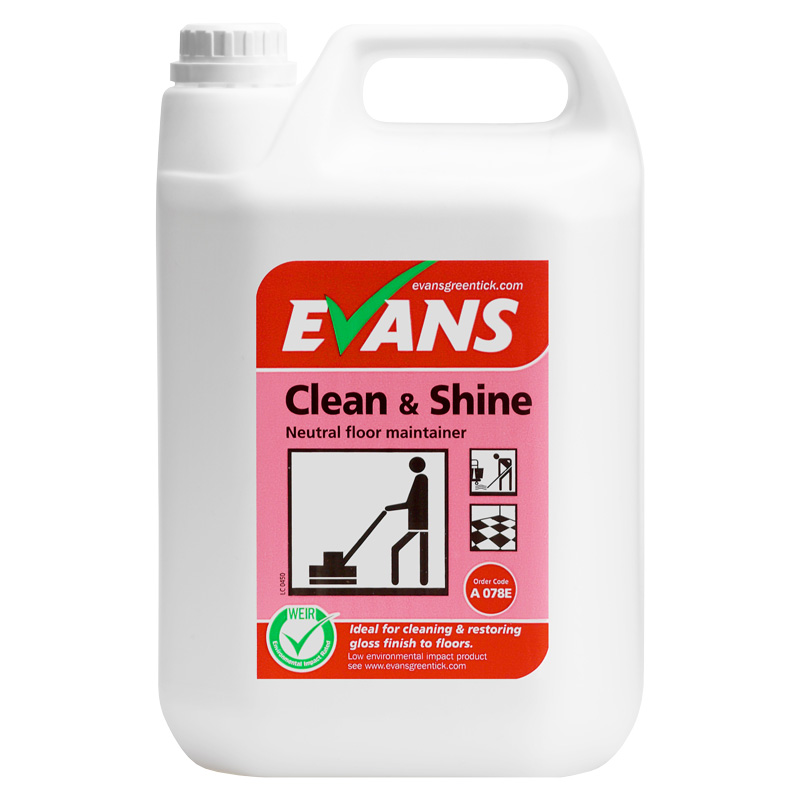 Evans Clean & Shine Floor Maintainer 5L (Case/2)