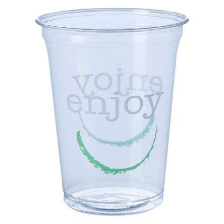 16oz Clear Plastic 'Enjoy' Cup (Case/600)