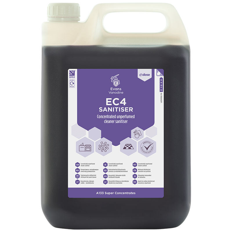 Evans EC4 Sanitiser 5L (Case/2)