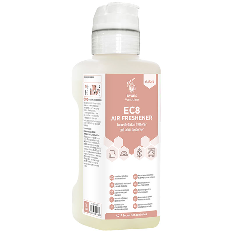 Evans EC8 Air Freshener & Deodoriser 1L (Case/4)