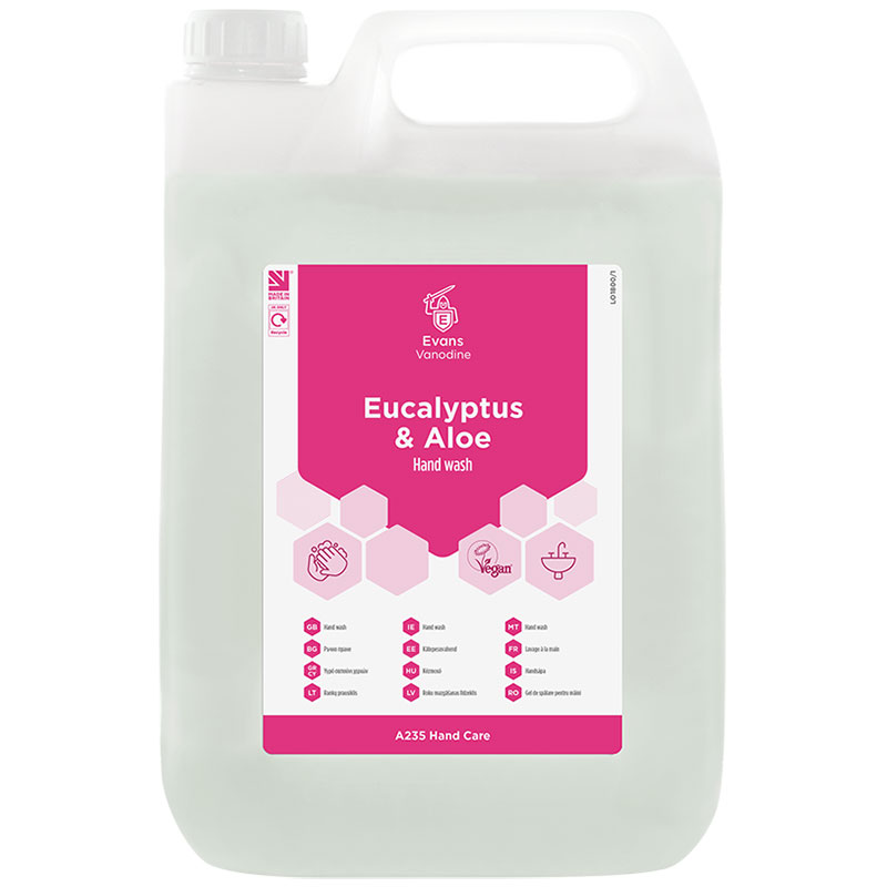 Evans Eucalyptus & Aloe Hand Wash 5L (Case/2)