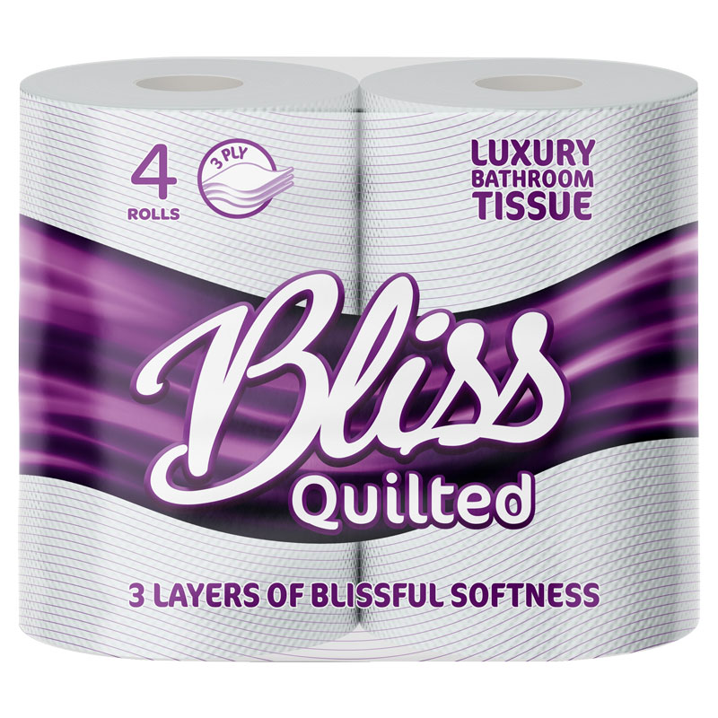 Bliss Quilted 3ply Toilet Roll (Case/40)