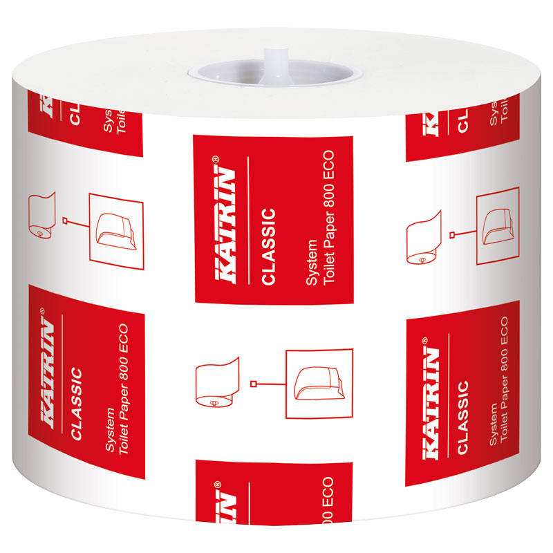 Katrin 2ply System Toilet Paper 800 Sheet (Case/36)
