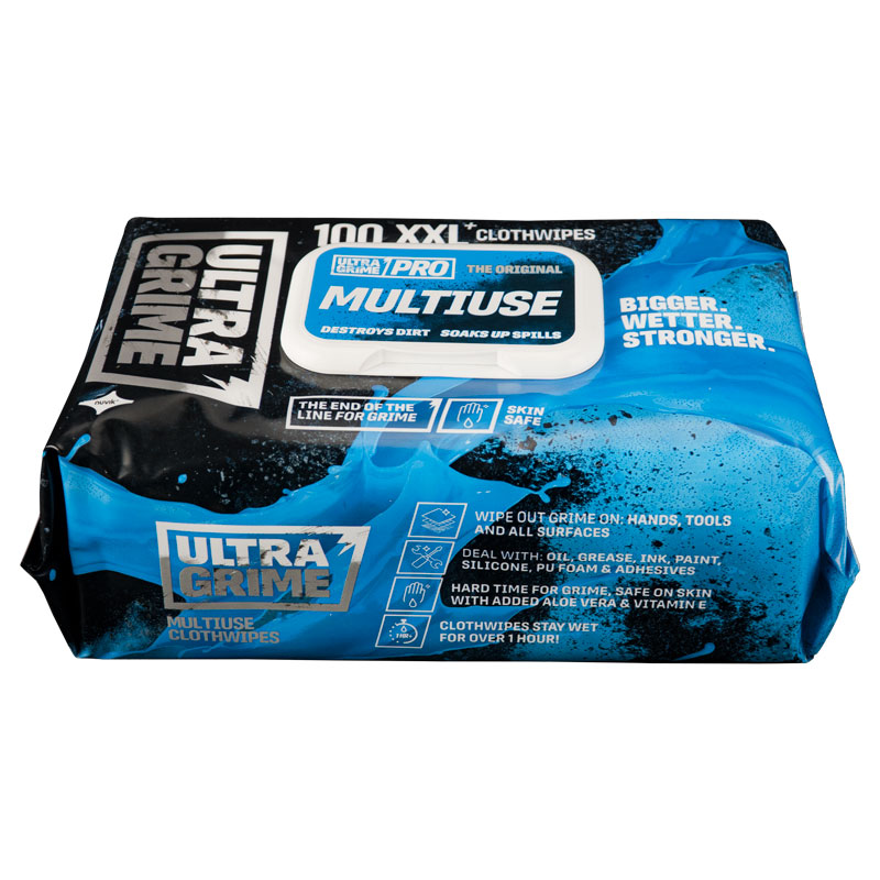 Ultra Grime Pro XXL+ Multiuse Wipes (Pack/100)