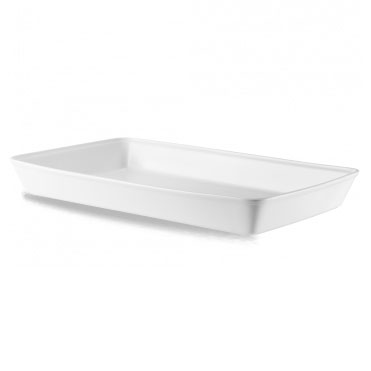 White Rectangular Casserole Dish 21x13x2.5" (Case/2)