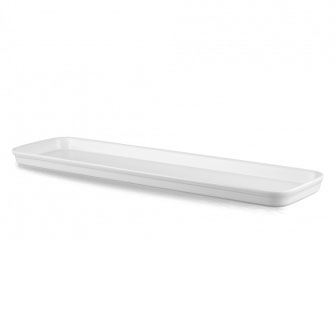 White Counterserve 2/4 Flat Tray (Case/4)