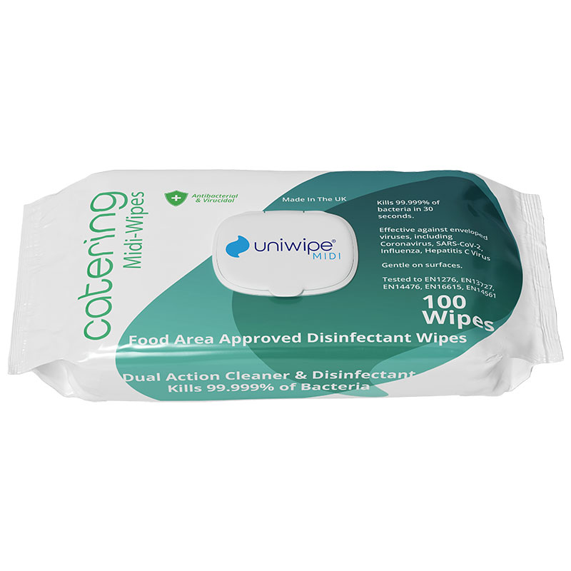 Uniwipe Catering Disinfectant Wipes (Pack/100)