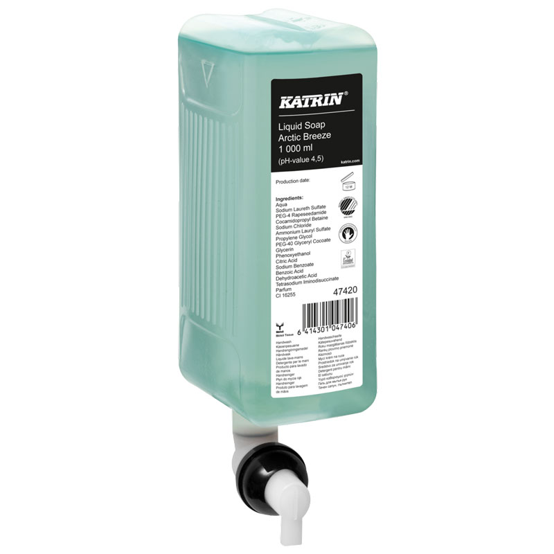 Katrin Arctic Breeze Hand Wash Liquid 1L (Case/6)