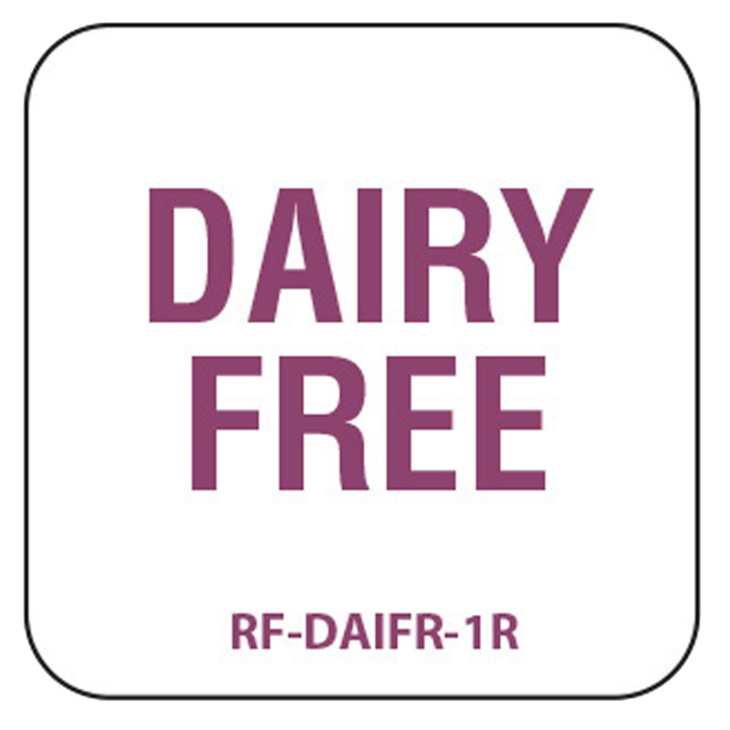Dairy Free Label 25mm (Roll/1,000)
