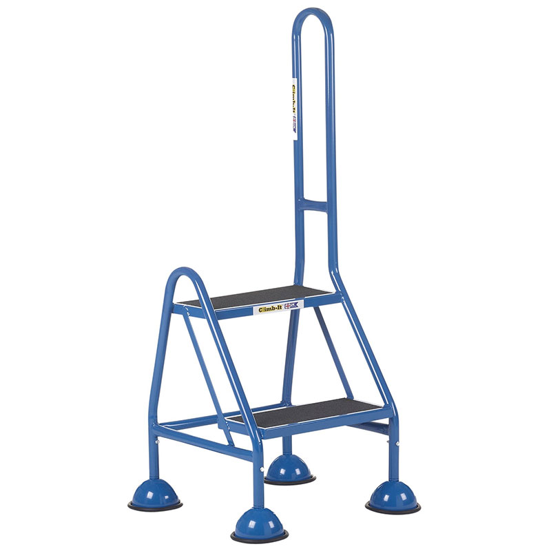 Climb-It UK Domed Feet Handy Steps with Side Handrail