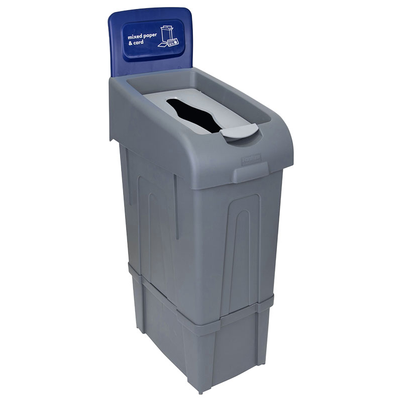 Procycle Recycling Bin, Lid & Back Panel 80L (Dark Blue/Paper)