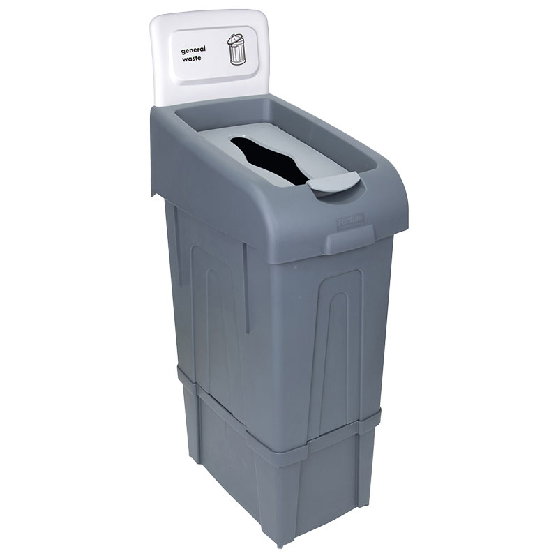 Procycle Recycling Bin, Lid & Back Panel 80L (White/General)