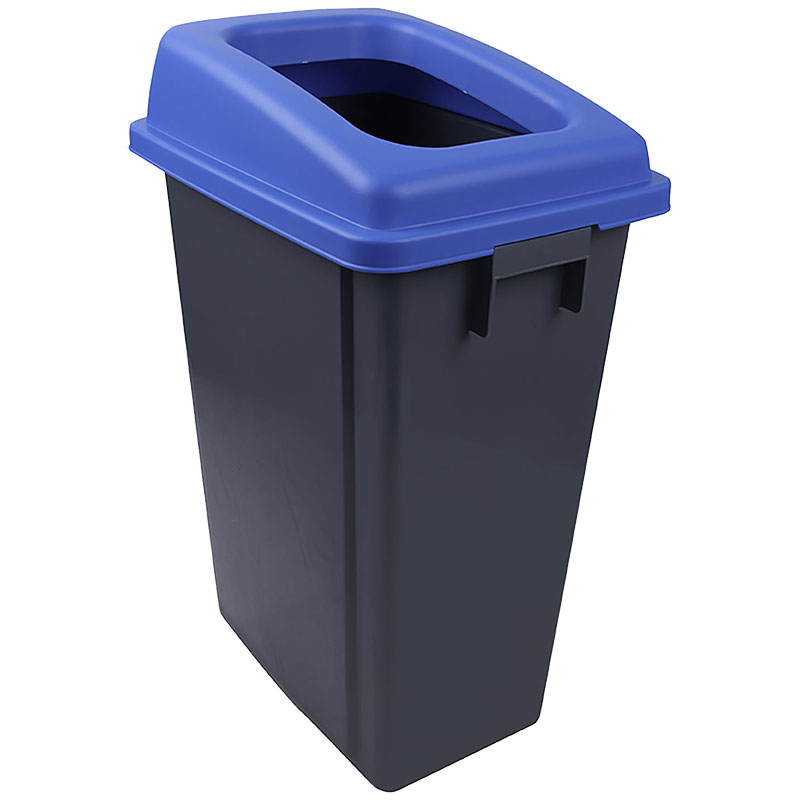 60L Eco Recycling Buddy Bin & Lid Blue