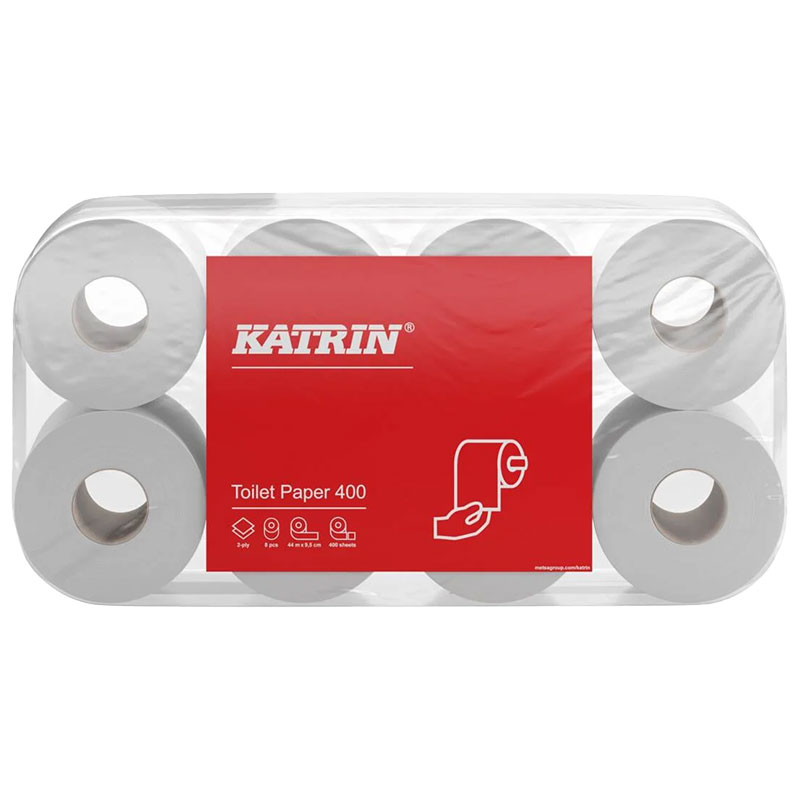 Katrin 2ply Toilet Paper 400 Sheet (Case/48)