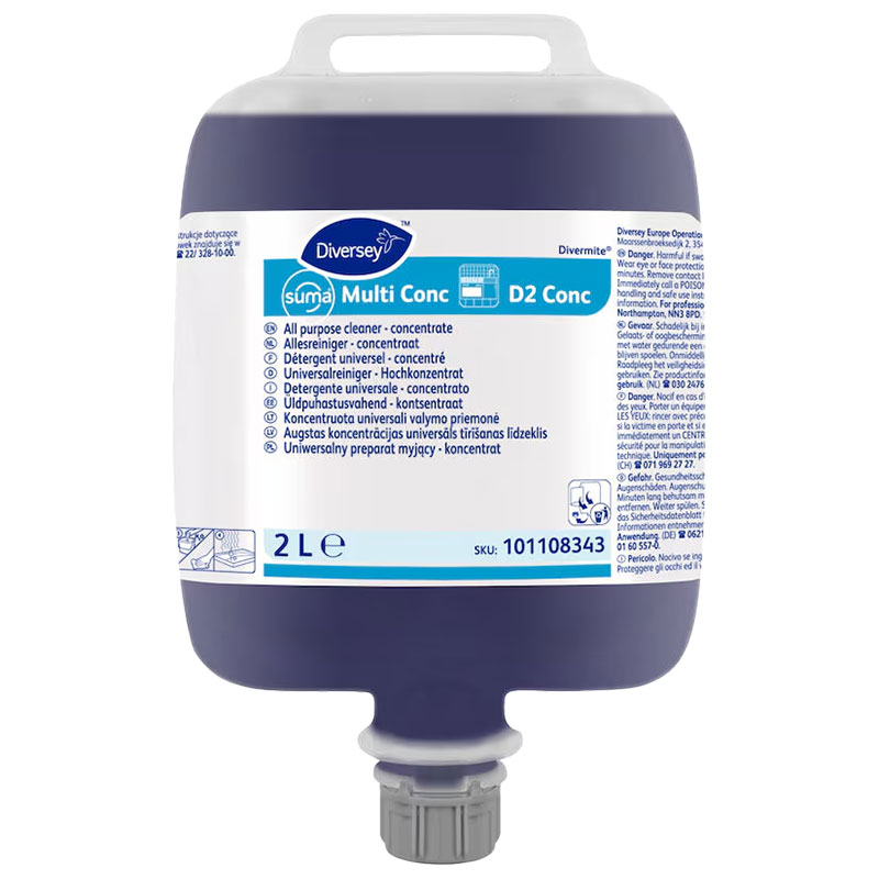 Suma D2 Multi Conc Multi Surface Degreaser 2L (Case/3)