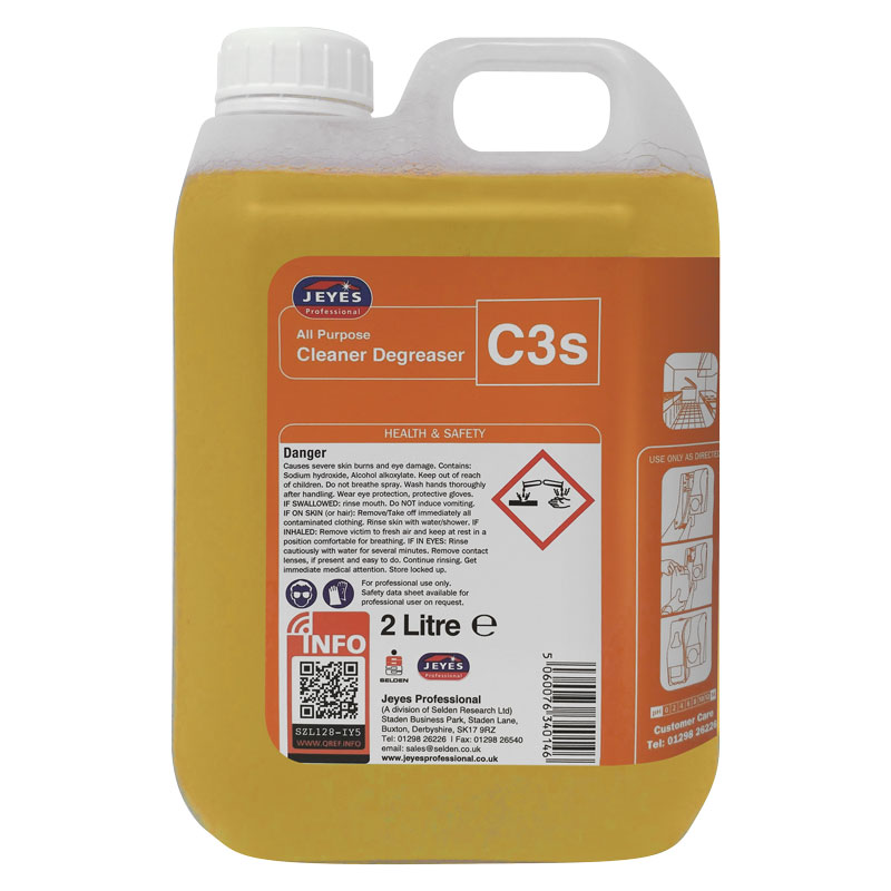 Jeyes C3 Super Concentrated All Purpose Degreaser 2L (Case/2)