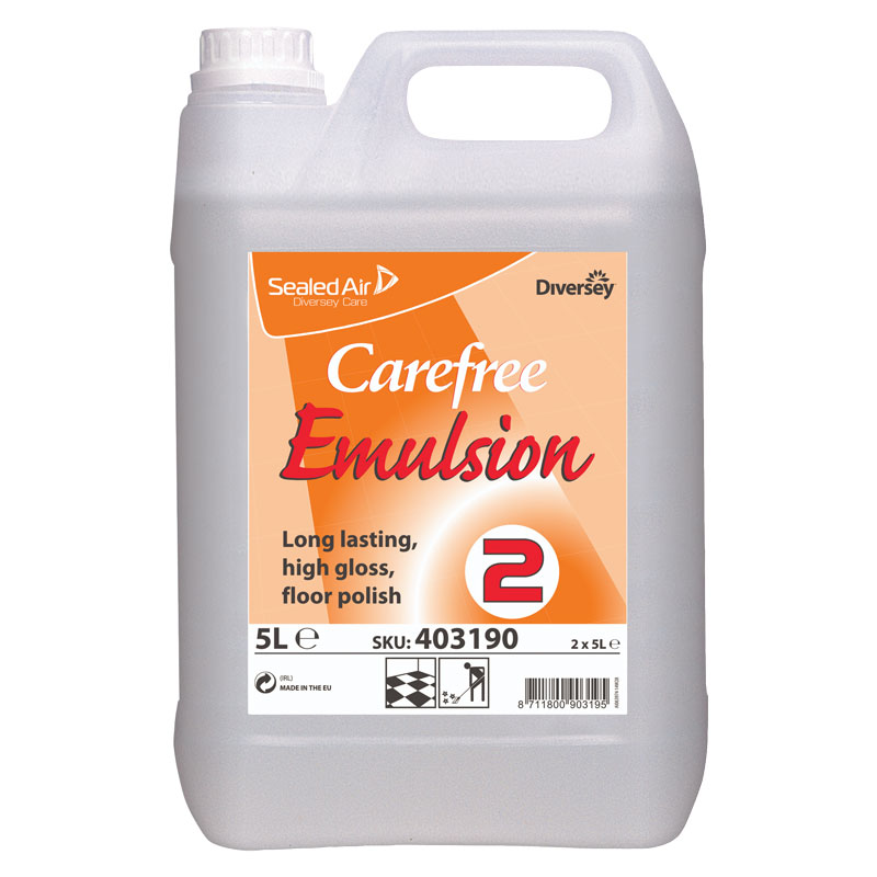 Carefree Emulsion Mid Gloss Floor Polish 5L (Case/2)