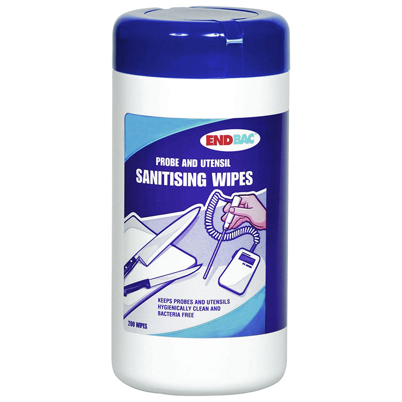 Endbac Sanitising Wipes - 200 per Tub (Case/6)