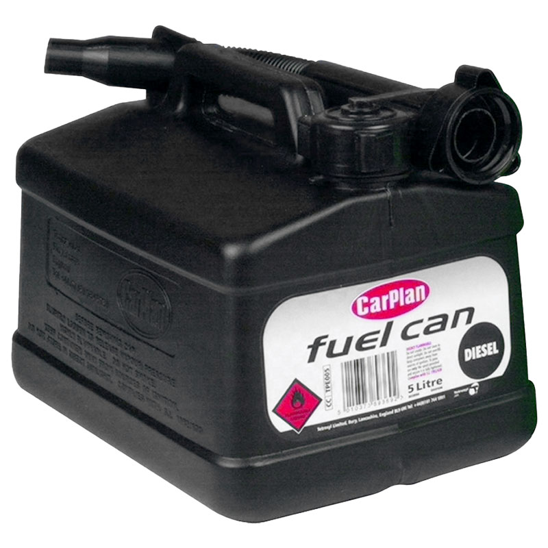 5L Black Diesel Plastic Petrol Can