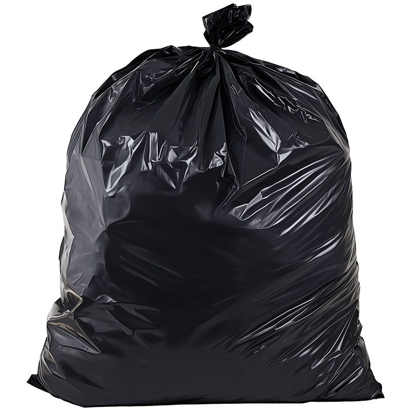 Black Medium Weight Refuse Sacks 18x29x39" (Case/200)