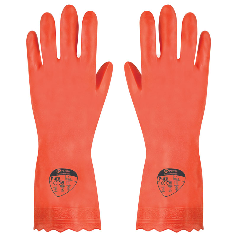 Pura Hypoallergenic Gloves Red Medium