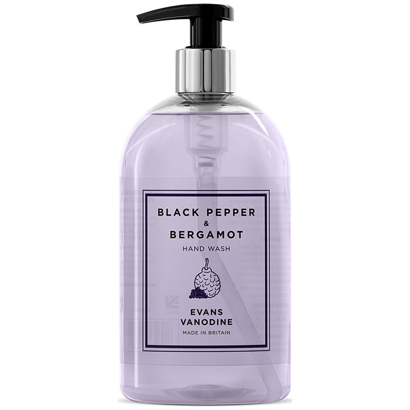 Evans Black Pepper & Bergamot Hand Wash 500ml