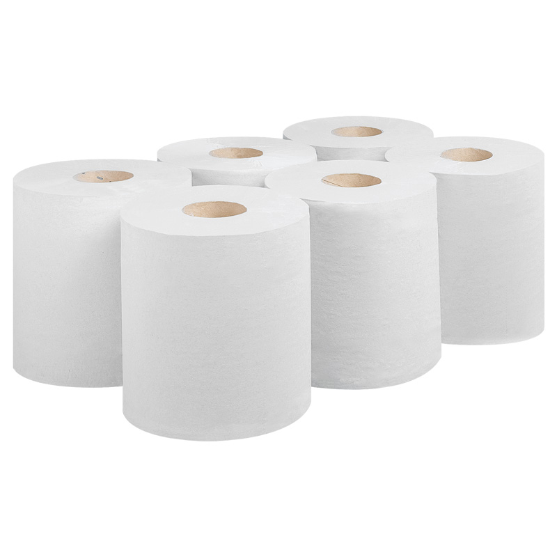 White 1ply Centrefeed Rolls 300m (Case/6)