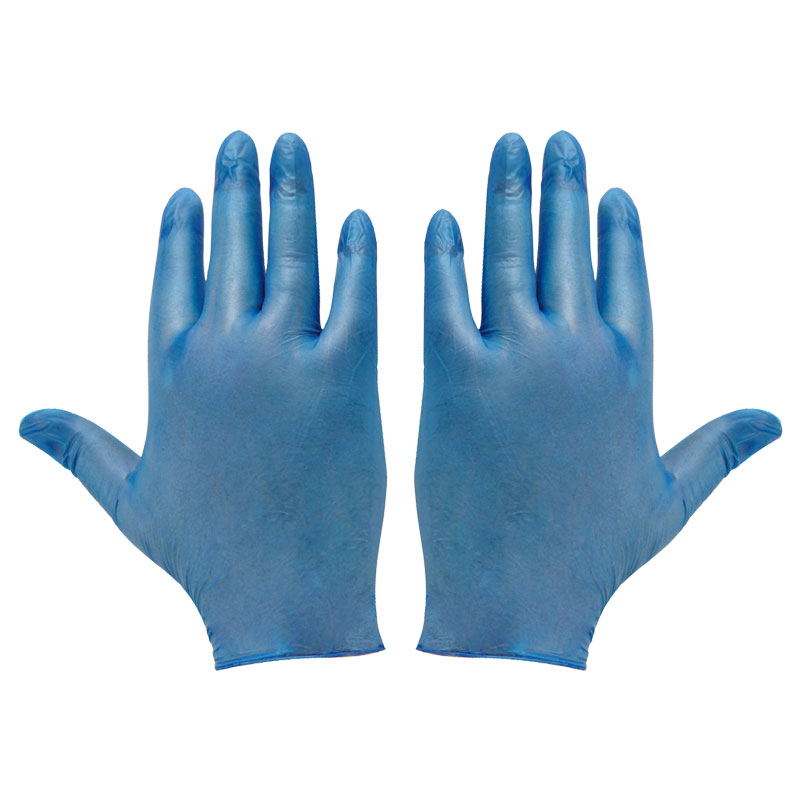 Blue Vinyl Powder Free Gloves Large (Pack/100)