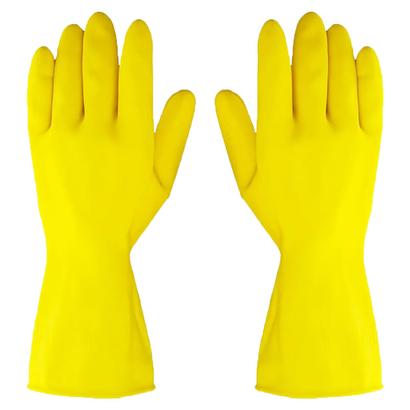 Yellow Lined Washing Up Glove Extra Large