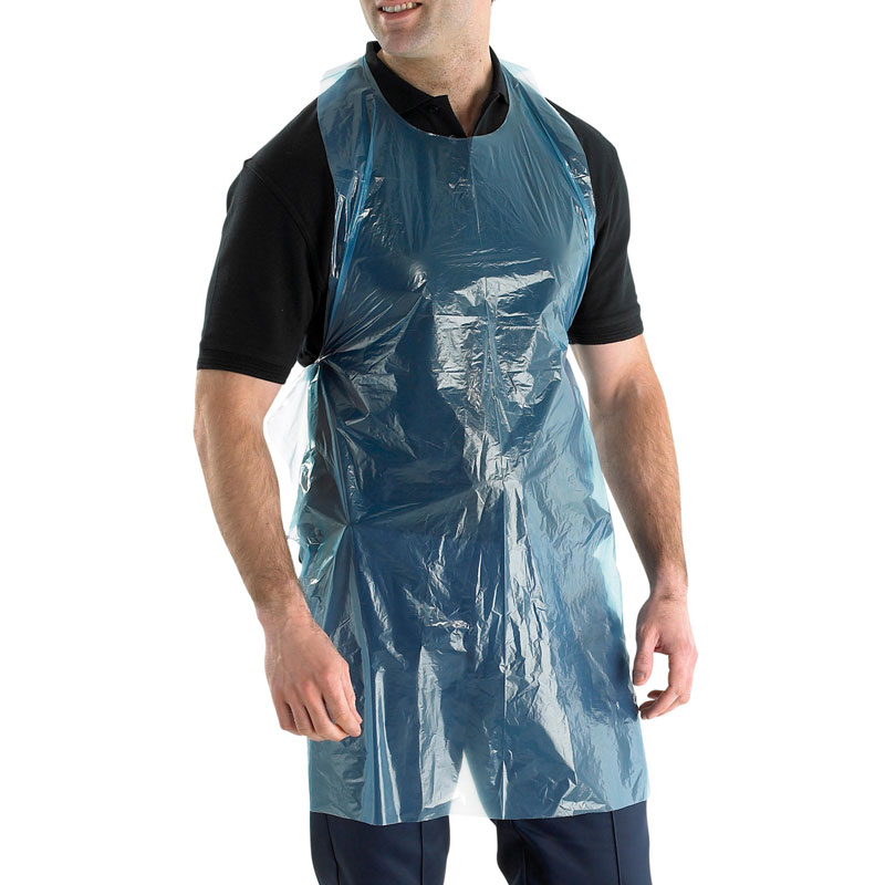 Poly Aprons Blue (Pack/100)