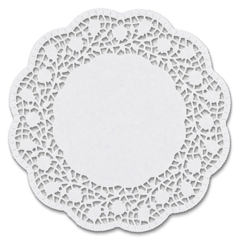 6.5" Round Doilies White (Case/250)
