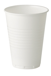 7oz White Plastic Squat Cup (Case/2,000)